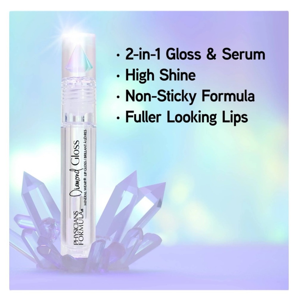 Physicians Formula Mineral Wear Diamond
Gloss Crystal‎ Clear 1.3 fl oz  lot of 2
